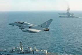 un typhoon della raf
