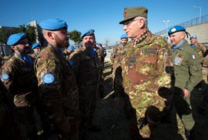 Il Generale Graziano incontra i militari italiani in Libano (foto Stato Maggiore Difesa)