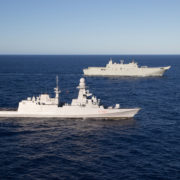 Nave Carabiniere con la Australian Navy (foto Marina Militare)