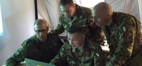 Esercitazione comando e controllo (foto Esercito Italiano)