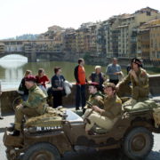 GERMOGLI PH 23-04-06 FIRENZE RIEVOCAZIONE STORICA LIBERAZIONE DI FIRENZE 1944 AMERICANI INGLESI TEDESCHI PARTIGIANI MILITARIA