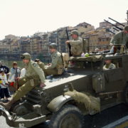 GERMOGLI PH 23-04-06 FIRENZE RIEVOCAZIONE STORICA LIBERAZIONE DI FIRENZE 1944 AMERICANI INGLESI TEDESCHI PARTIGIANI MILITARIA