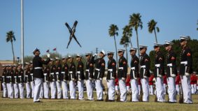 Silent Drill Marines (ph Marine Corps)