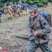 GERMOGLI PH: 18 SETTEMBRE 2017 SCARPERIA PASSO DEL GIOGO RIEVOCAZIONE STORICA SECONDA GUERRA MONDIALE LIBERAZIONE DI MONTE ALTUZZO UN TUFFO NELLA STORIA MILITARIA WWII RENACTOR SOLTATI TEDESCHI E AMERICANI