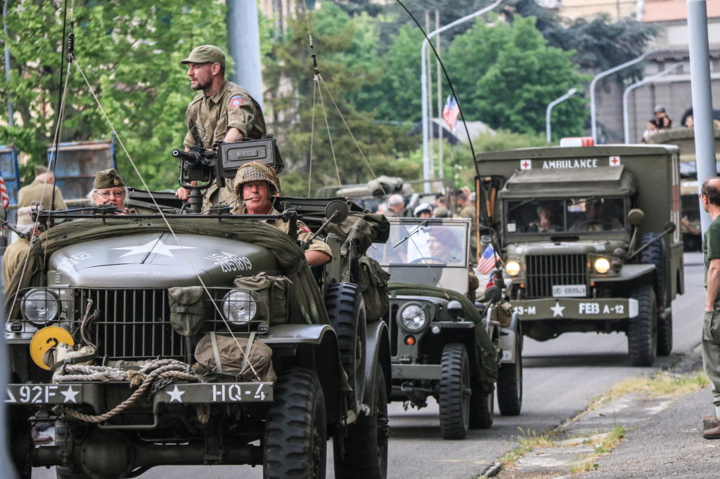 Rievocazione, reenacting, colonna della libertà ww2