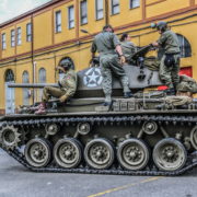 Rievocazione, reenacting, colonna della libertà ww2