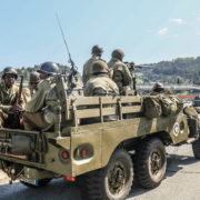 Rievocazione, reenacting, colonna della libertà ww2