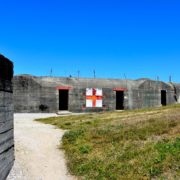 D-day, la batteria costiera di Crisbeq a Saint Marcouf: il sistema dei bunker