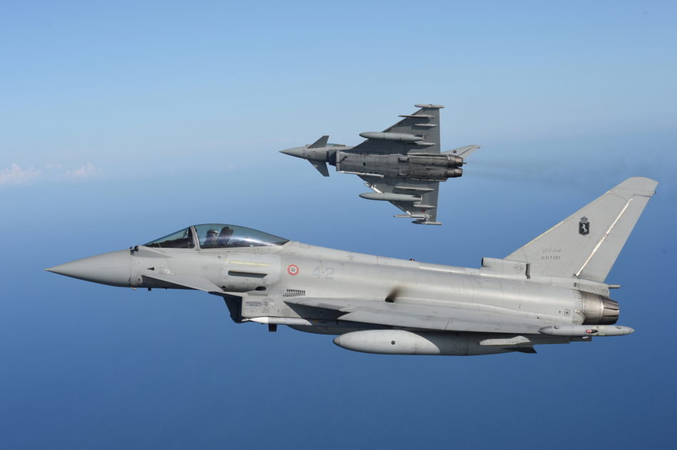 Eurofighter in azione (Foto Aeronautica Militare)