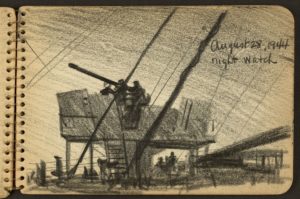Gli schizzi di guerra di Victor Lundy; war sketchbooks (Library of Congress)