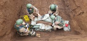 Esercito disinnesca una bomba Palestrina Eod Squad (Foto Esercito Italiano