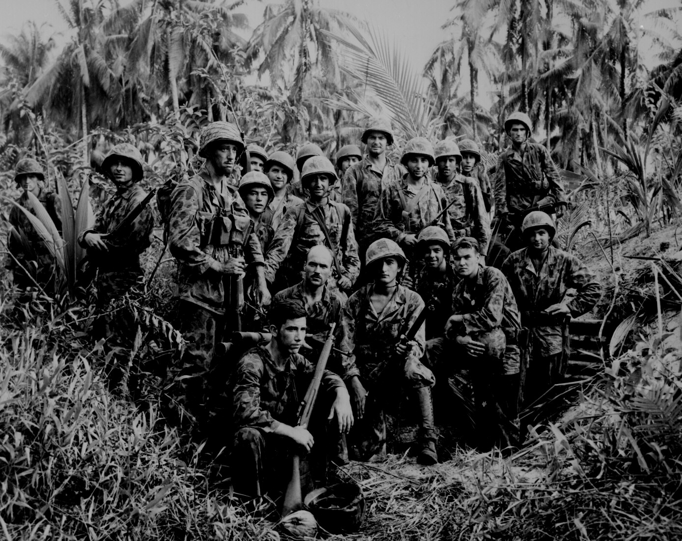 Marines impegnati nella guerra del Pacifico