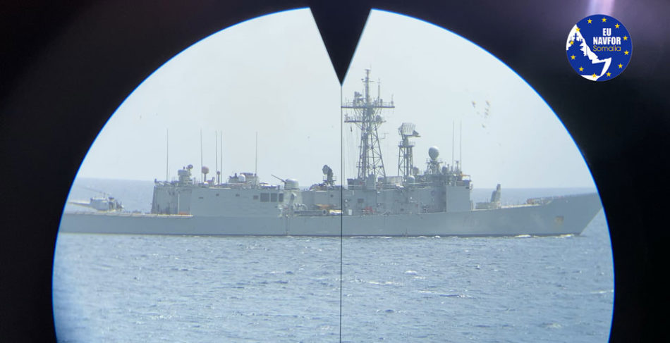 Dal mirino di Nave Bergamini (foto Marina Militare)