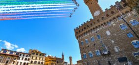 frecce tricolori su Firenze (fotocronache Germogli)