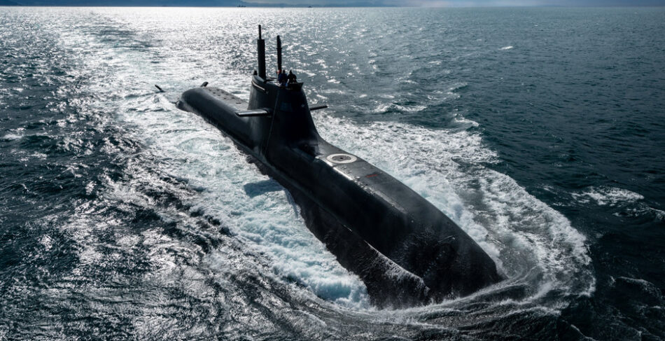 Un sottomarino U212 Classe Todaro della Marina Militare