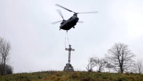 Esercito: riposizionata la Croce del Sasso di Simone