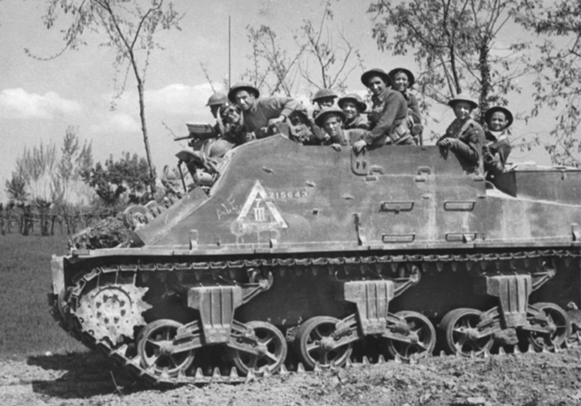 Irish fusiliers in azione sul fronte italiano