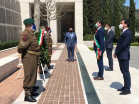 American war cemetery Falciani, rievocazione 25 aprile 2021