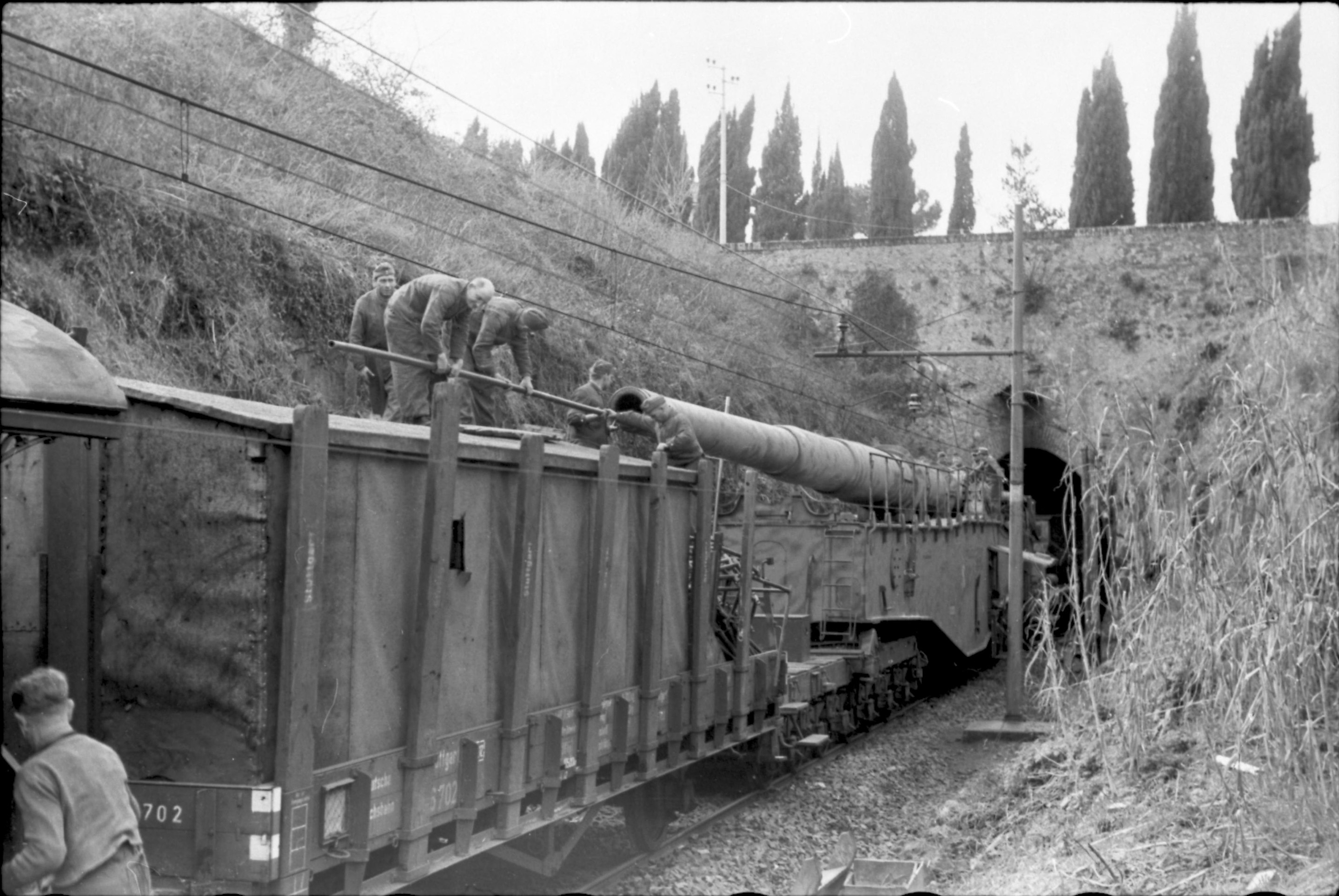 Cannone ferroviario Anzio Bundesarchiv