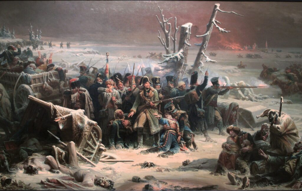 Il maresciallo Michel Ney con i suoi soldati a Krasnoi