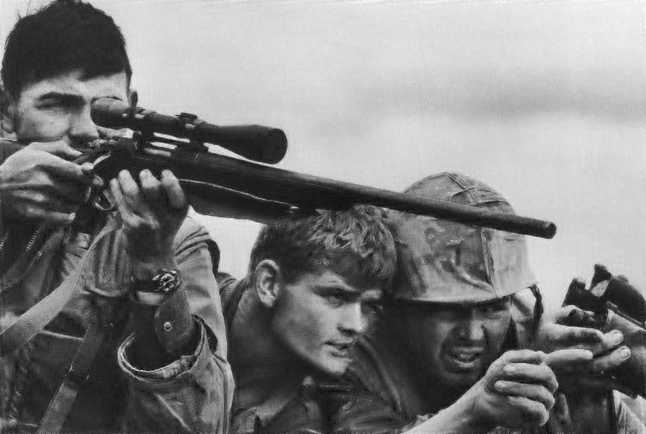 sniper durante la guerra del Vietnam